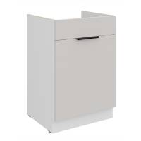 Szafka pod zlew z szufladą 60 cm kaszmir + biały CAROL 60 ZL 1S BB